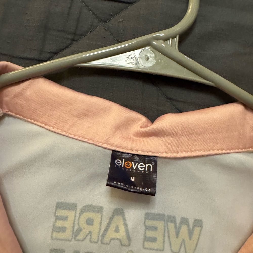Women's Eleven Sportswear Pink and White Polo Disc Golf Shirt - Picture 4 of 8